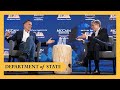 Secretary blinken participates in a keynote conversation at the mccain institute