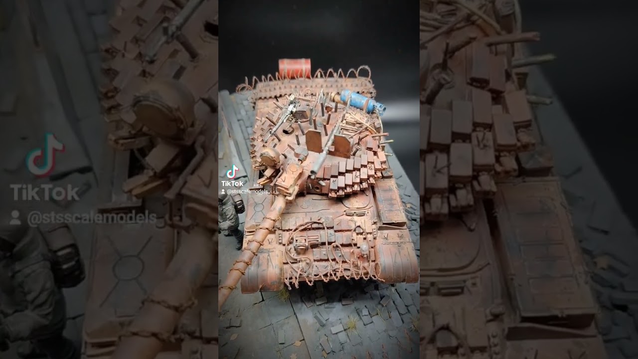 Post-apocalyptic T-62 Diorama 