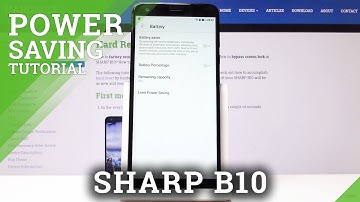 How to Save Battery Charge on SHARP B10 - Power Saving Mode