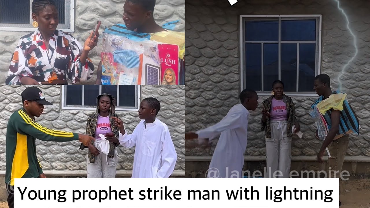 Великий Молодой пророк призывает гром и молнию на вонючего мусорщика после жестокой схватки.