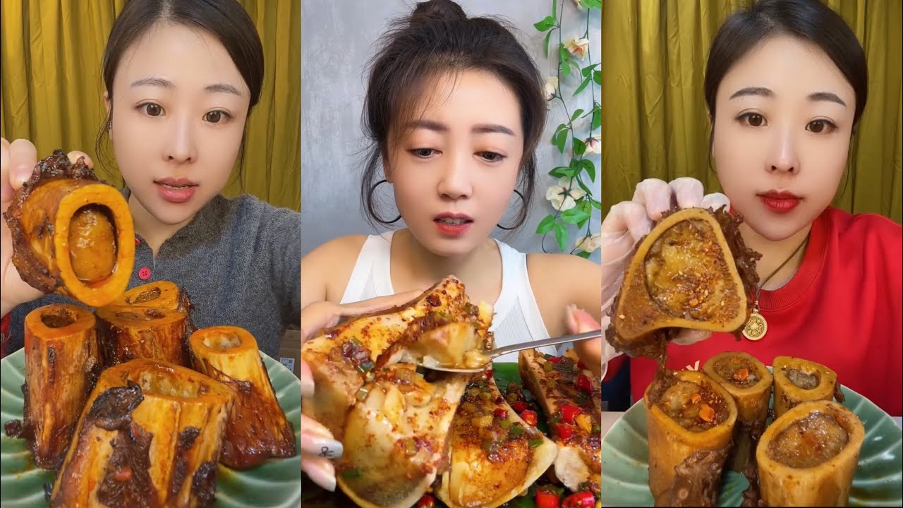 asmr super fatty spicy bone marrow mukbang - thánh ăn tủy xương siêu cay - mukbang eating show #651