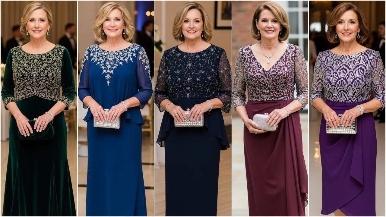 Timeless Royal Embroidery Yokes Dresses 2026 for Mother of the Bride