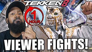 1 HOUR of Lil Majin KING Wrestling with Viewers in TEKKEN 8!