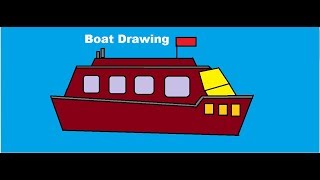 How to draw Boat in MS Paint ( MS Paint tutorial )