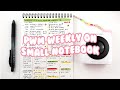 A6 Planner weekly setup | How I setup weekly planner for small notebooks