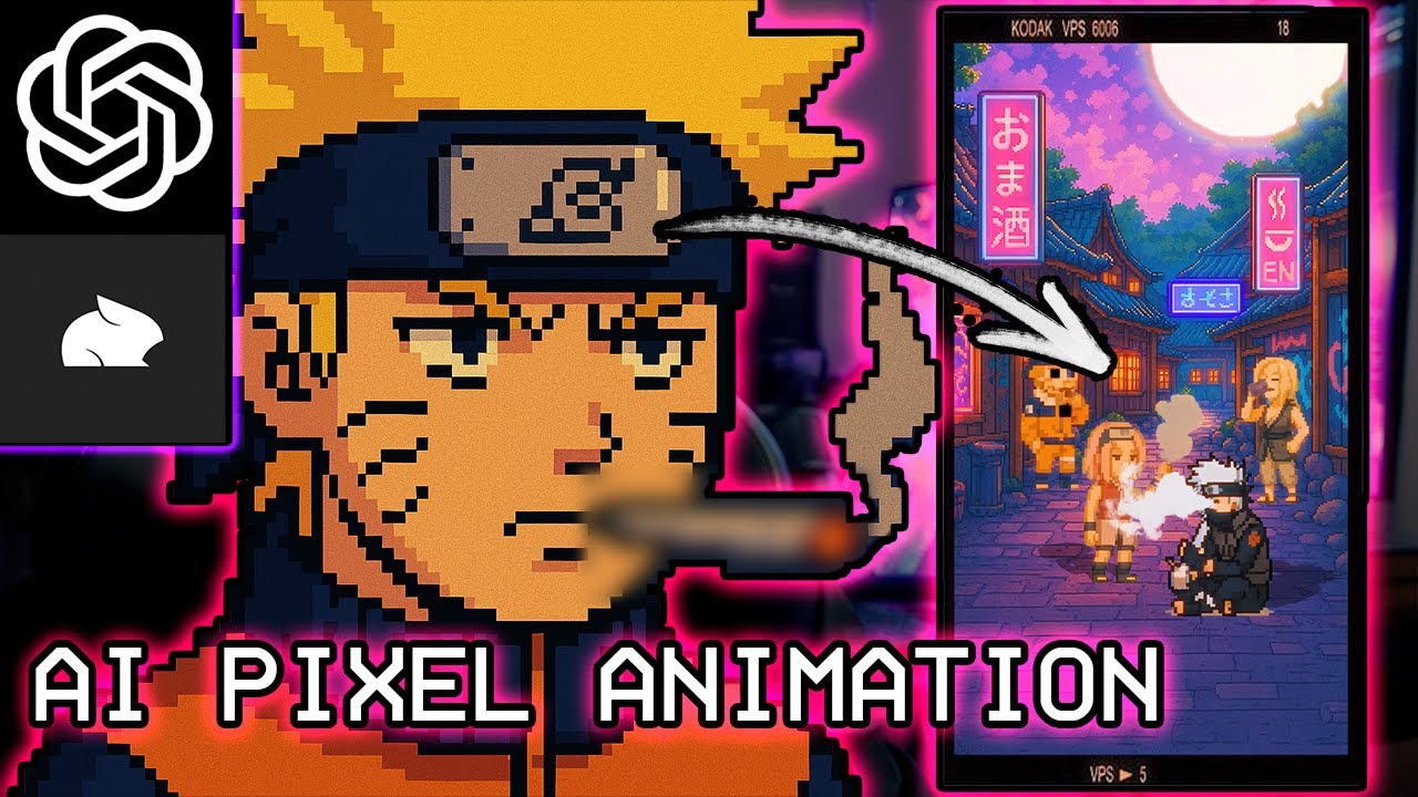 Making AI PIXEL ANIMATIONS using ChatGPT 4o & PIKA!