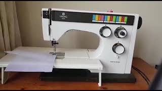 Husqvarna VIKING 6370 Sewing Machine- Stitch demo.