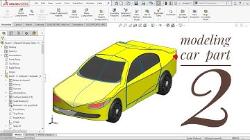 Modeling car using solid works part (2)