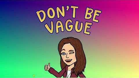 Vague Pronoun References Video