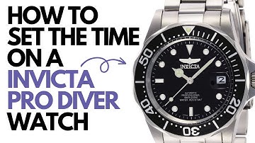 How to Set the time on Invicta 8926OB Pro Diver Automatic Watch