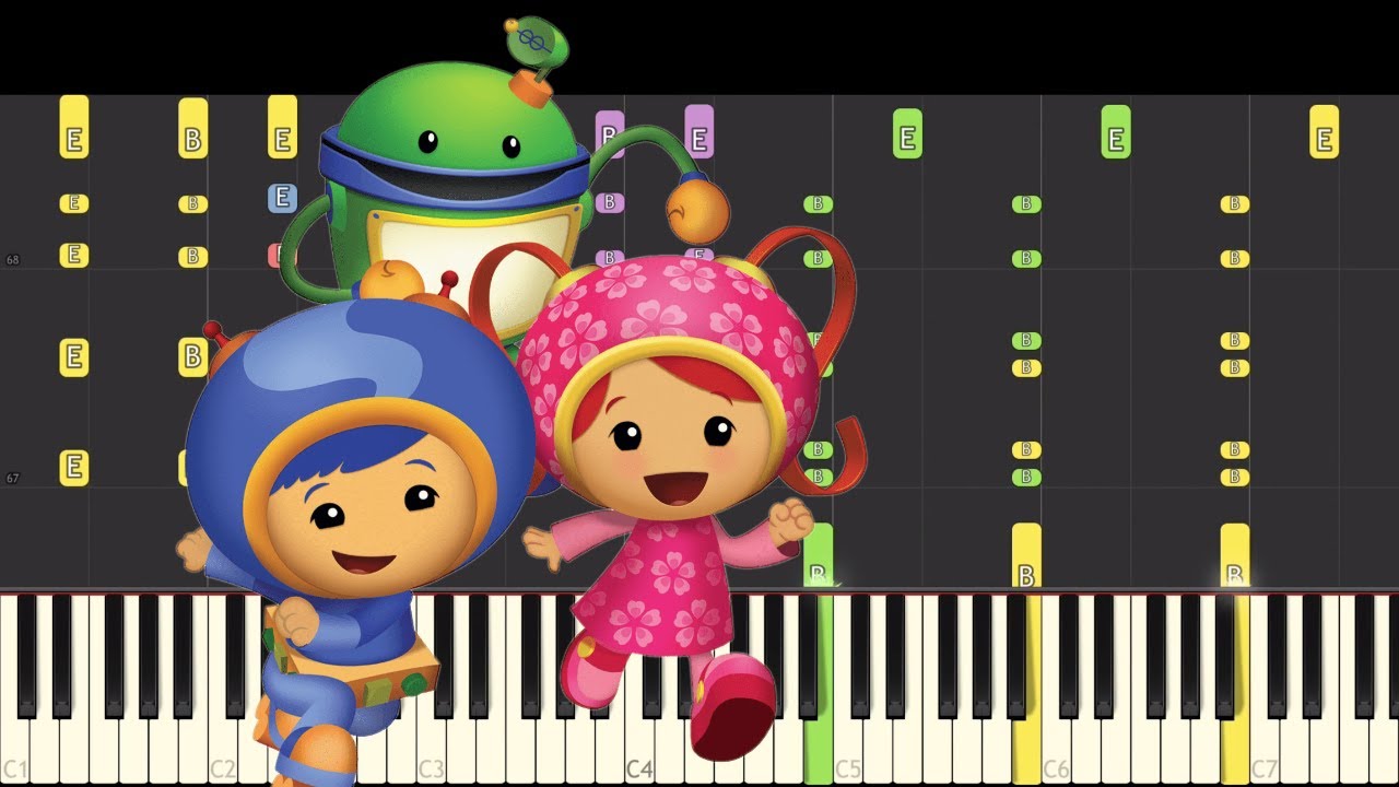Impossible Remix Team Umizoomi Theme Song Piano Cover Youtube - team umizoomi roblox