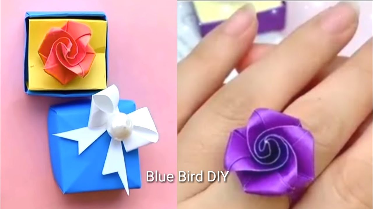 Cara Paling Mudah Membuat Cincin Dari Kertas Origami  YouTube