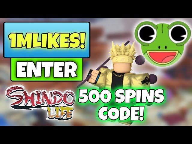 CODIGO 500 SPIN SHINOBI LIFE 2 [ FUNCIONANDO ] - SHINDO LIFE 