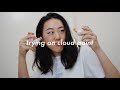 trying on all of glossier's cloud paint | therachelstory