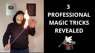 3 PROFESSIONAL MAGIC TRICKS REVEALED  #magic #tricks #trending #viral #viralvideo #trend
