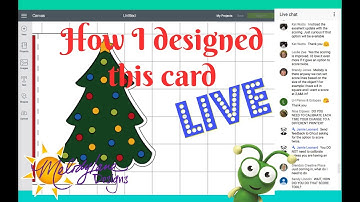 Making a gatefold card from scratch in Cricut Design Space Live