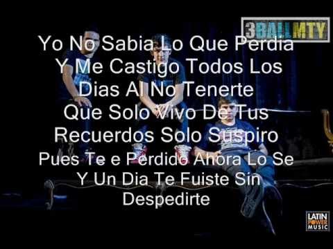 3ballmty-besos al aire con letra (song 2012 )