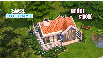 Under $10000 Challenge | The Sims 4 Eco Lifestyle | Relaxing Speed Build | No CC