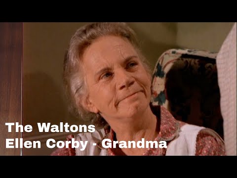 The Waltons - Ellen Corby - 'Grandma'  - behind the scenes with Judy Norton