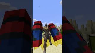 Minecraft SAVE IRON MAN from THANOS Challenge! #minecraft #shorts #challenge #superhero #save