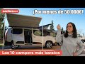 Los 10 CAMPERS más baratos | Análisis / Reportaje / Review en español | coches.net