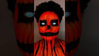 Halloween pumpkin / jack-o’-lantern makeup tutorial. Watch till the end! #halloween #makeuptutorial