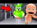 Baby escapes evil gummy bear