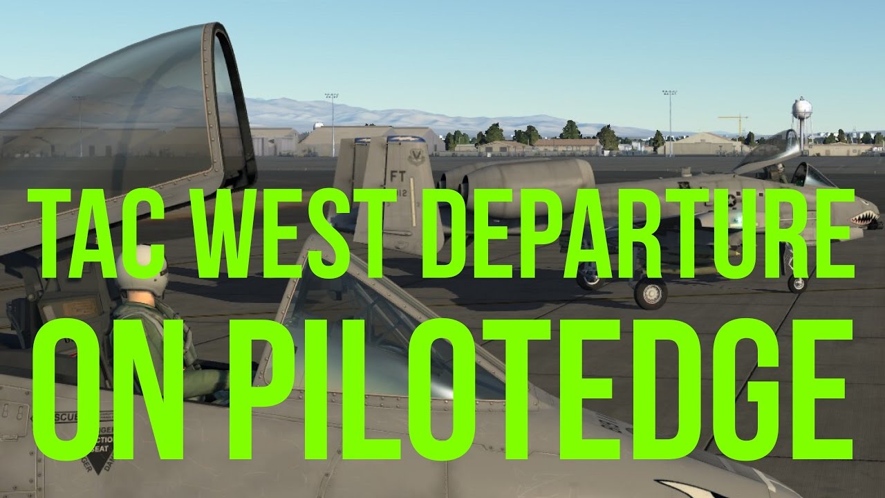 PilotEdge for DCS: 3 Ship A10 TAC West VFR Departure