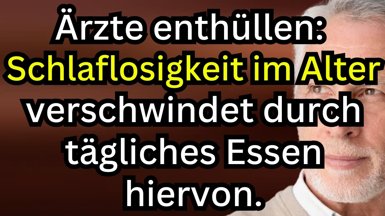 Ärzte enthüllen 5 Lebensmittel, die Schlaflosigkeit bei Senioren auf natürliche Weise beseitigen
