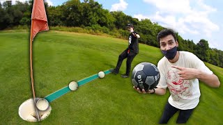 SKATERS TRY FOOT GOLF!