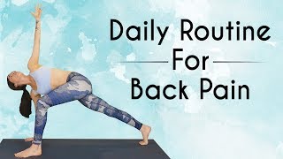 Daily Yoga Routine for Low Back Pain ♥ 10 Mins Pain Relief, Spinal Flexibility, Psoas Stretch, Hips screenshot 5