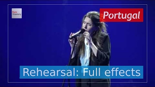 Salvador Sobral (Luísa Sobral) - Amar Pelos Dois - Portugal - Rehearsal (Full Effects) - ESC2017