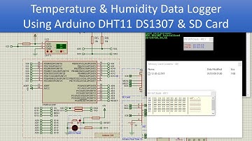 Temperature & Humidity Data Logger Using #Arduino #DHT11 #DS1307 #SD Card