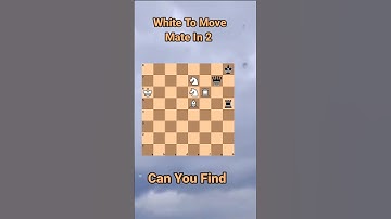 Mate In 2 #chess #chesspuzzle