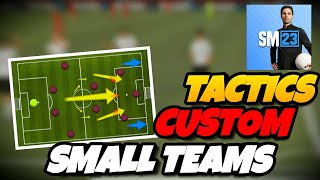 SM23 BEST TACTICS FOR SMALL TEAMS SOCCER MANAGER 2023 MOST EFFICIENT CUSTOM TACTICS FOR SMALL TEAMS