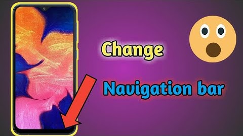 How to change navigation bar on Samsung galaxy A10 || How to change navigation bar in hindi ||