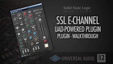 UAD - SSL - E-channel plugin explained