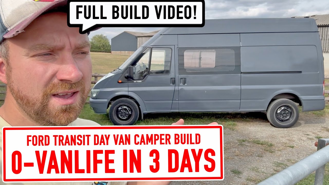 Can I turn this Ford Transit into a Day Van Camper in JUST 3 DAYS? 🚐🔥