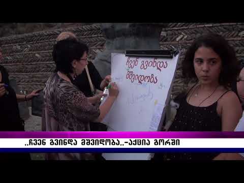 ,,ჩვენ გვინდა მშვიდობა,, –აქცია გორში