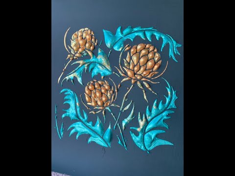 Posh Chalk House of Mendes Collection: Artichoke and Leaves Stencil