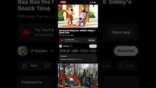 Raa Raa The Noisy Lion Zebbies Stomach Gurgling And Rumbling