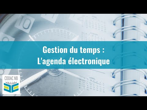 La gestion du temps - l'agenda électronique