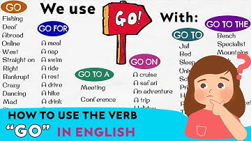 How to Use the Verb "GO" in English: Go To, Go For, Go On...