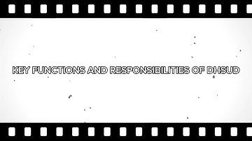 DEPARTMENT OF HUMAN SETTLEMENT AND URBAN DEVELOPMENT