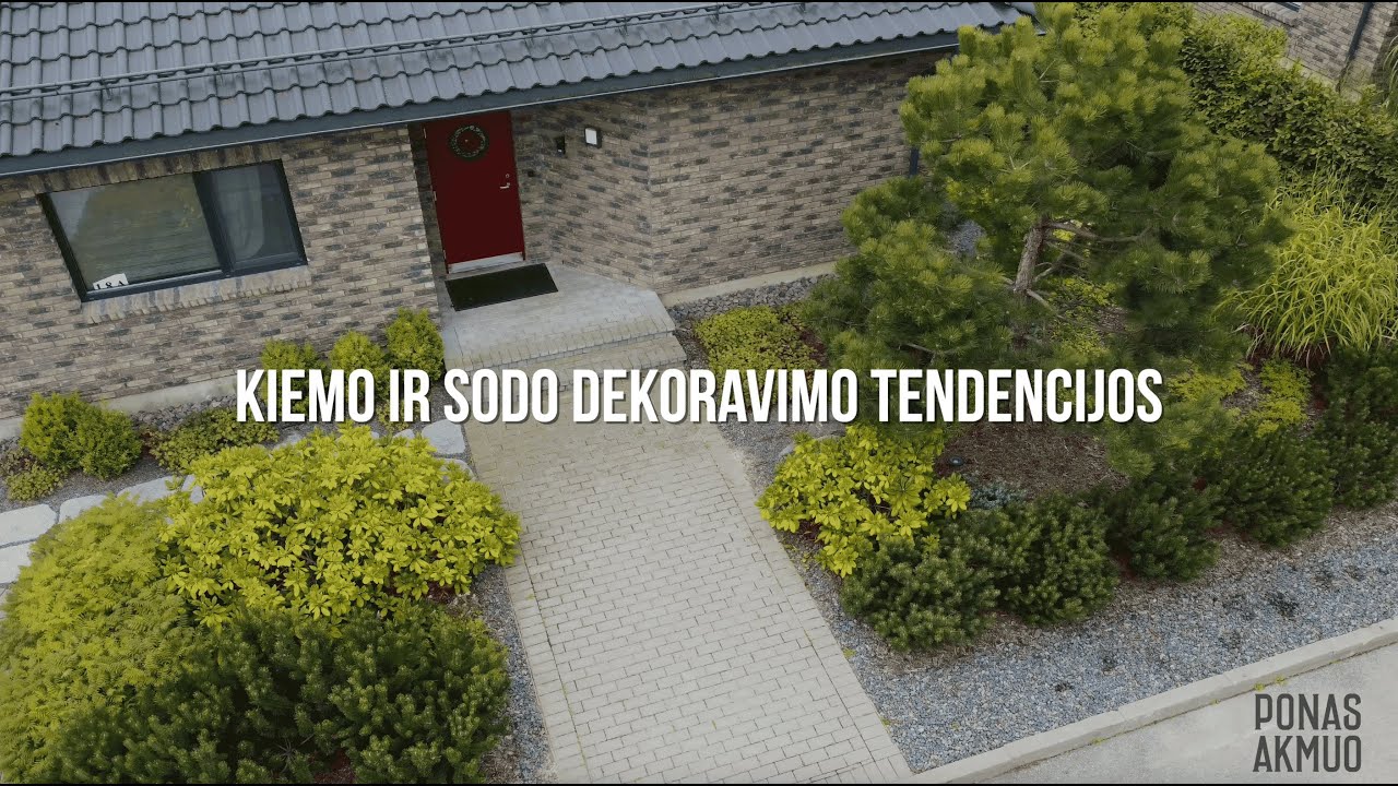 Kiemo ir sodo dekoravimo tendencijos