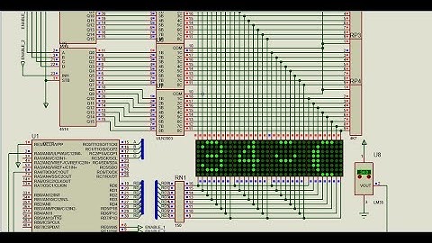 [PIC16F887] Đo Nhiệt Độ LM35 Hiển Thị 4 Led Ma Trận - Vi Điều Khiển PIC16F887