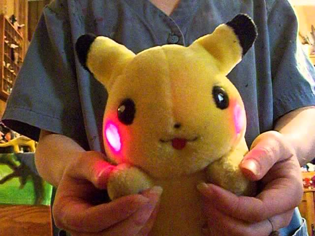 talking pikachu stuffed animal
