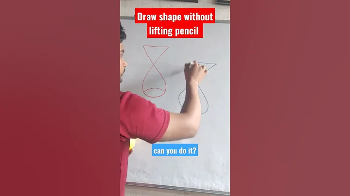 Draw shape without lifting pencil Challenge 16 #shorts #challenge #mathematics #puzzle #maths