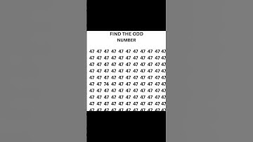HOW GOOD ARE YOUR EYES 😭  Find The Odd number Out number Puzzle #number #numberchallenge #quizlab