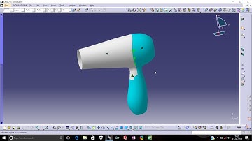 Design Hair Dryer Body using Catia®